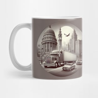 Big Rig Trucking Semi Truck Mug